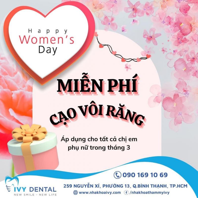 Chương trình ưu đãi Tháng 3.2023 – Miễn phí cạo vôi răng