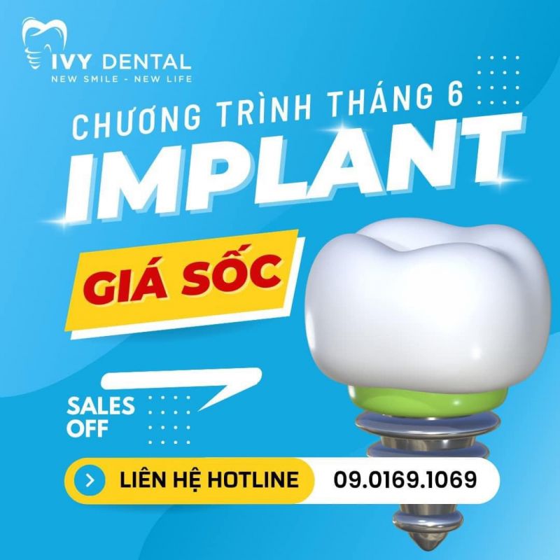 Chương trình ưu đãi tháng 06.2023 – Implant giá sốc
